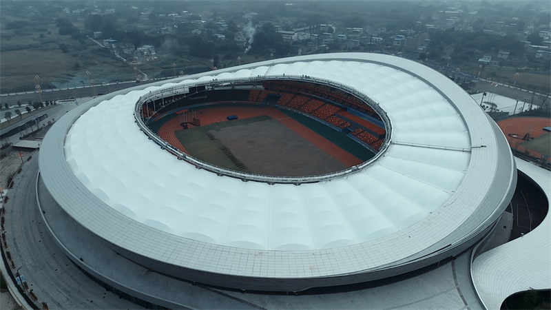 燁興-樂山市奧林匹克中心PTFE膜結(jié)構(gòu)場(chǎng)館 燁興-樂山市奧林匹克中心PTFE膜結(jié)構(gòu)場(chǎng)館